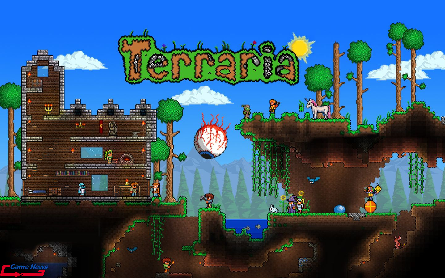 Tổng hợp game offline hay nhất cho điện thoại và PC 2025 10 Terraria phiêu lưu, chế tạo và sinh tồn trong thế giới 2D