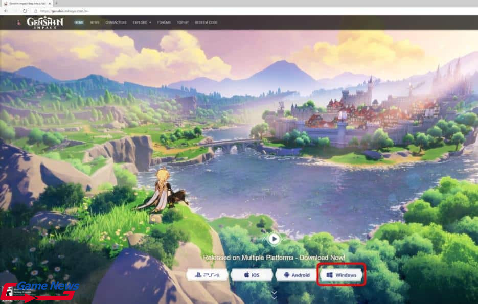 Hướng dẫn tải game Genshin Impact