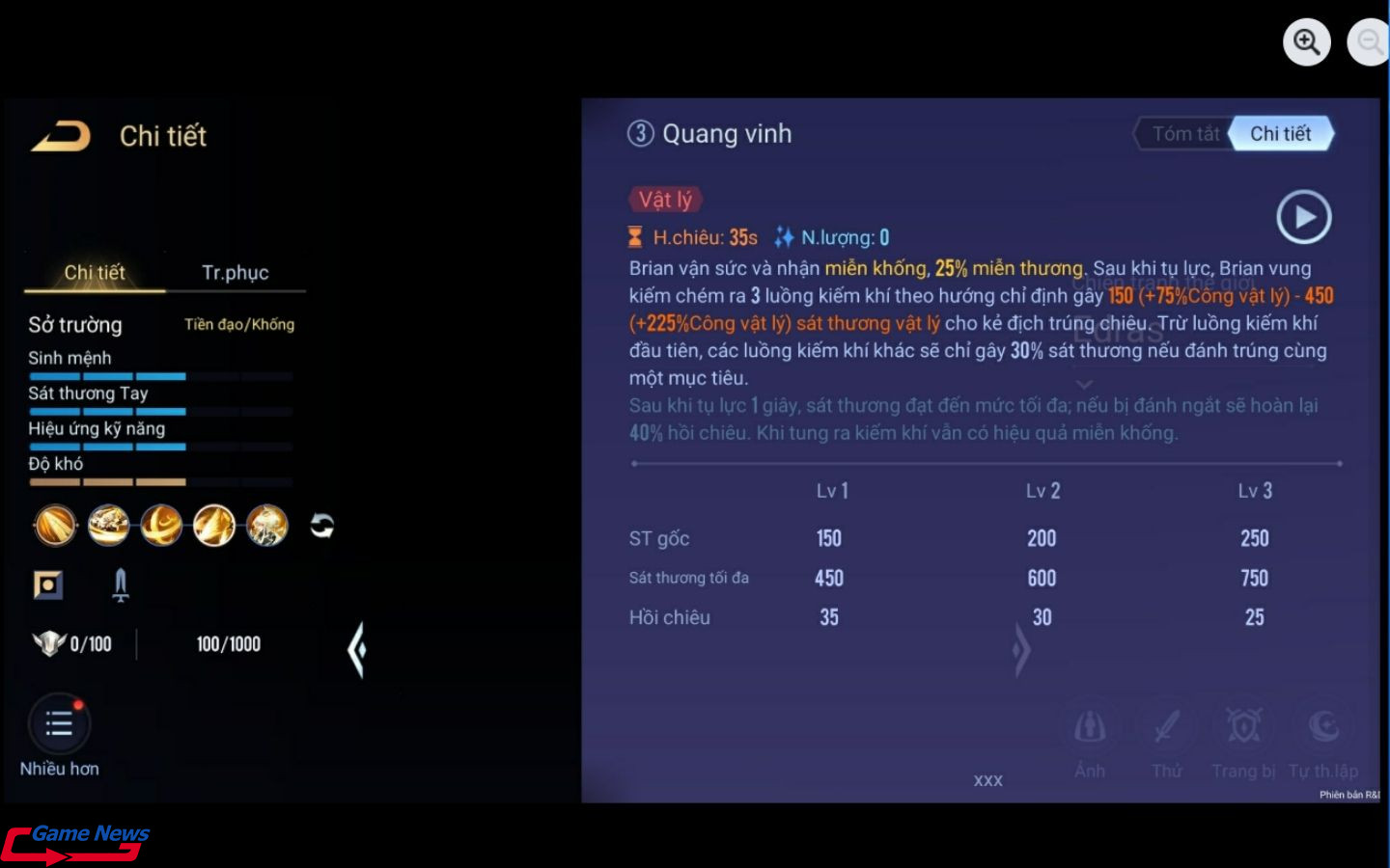 Chiêu 3 - Quang vinh. (Nguồn: Internet)