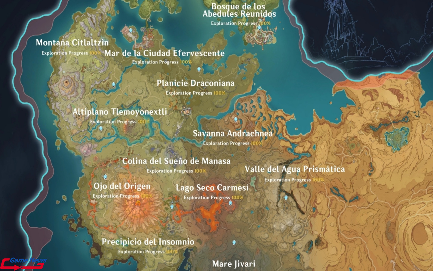 Khám phá bản đồ để trải nghiệm