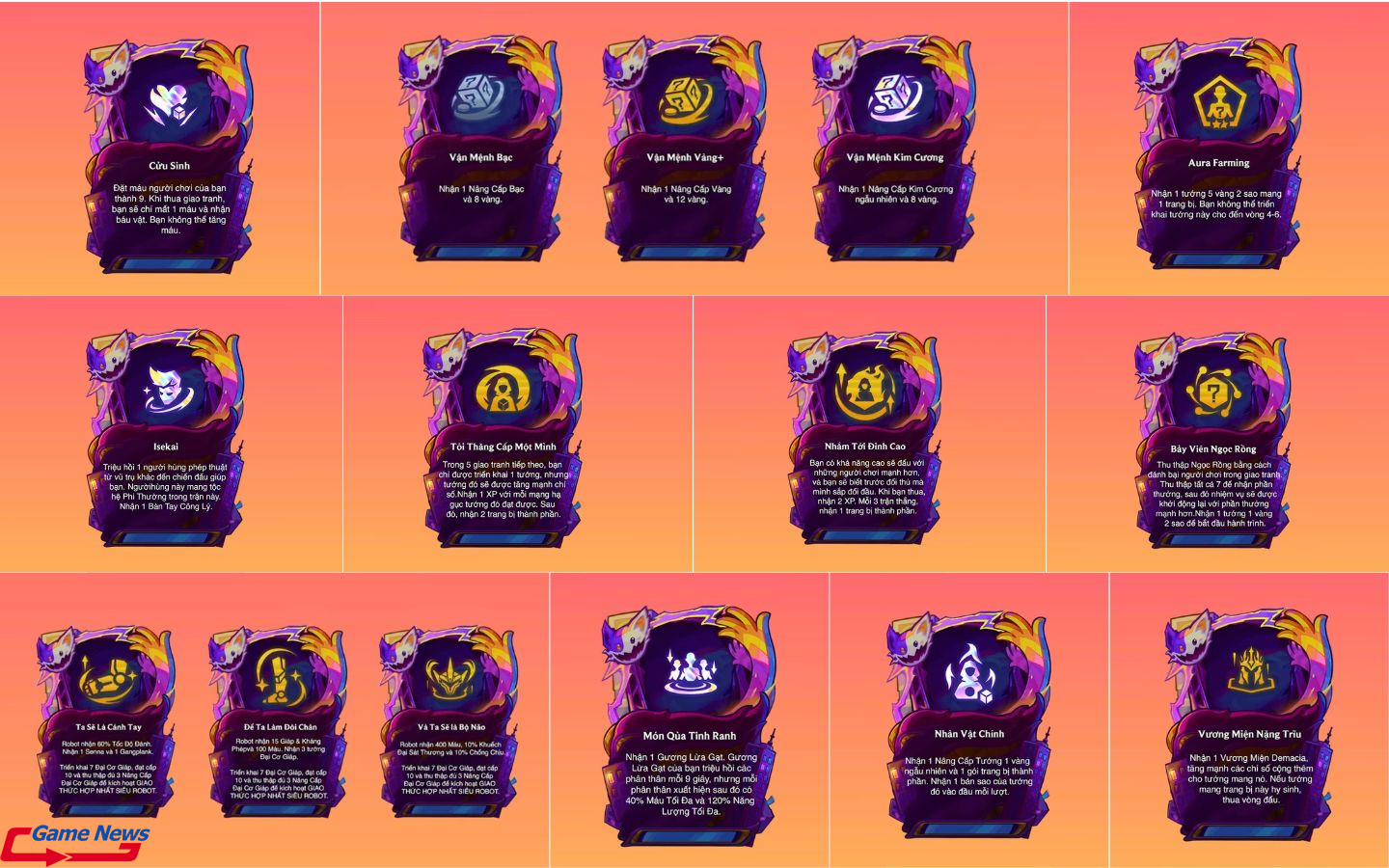 11 nâng cấp thú vị nhất trong Đấu Trường Chân Lý mùa 15 