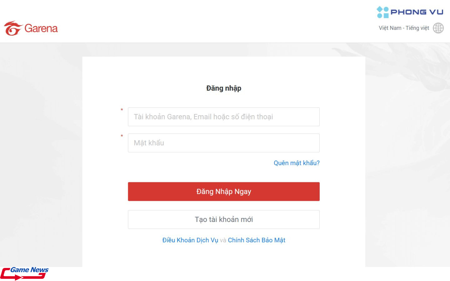 hướng dẫn đổi mật khẩu Liên Quân không cần số điện thoại và Email
