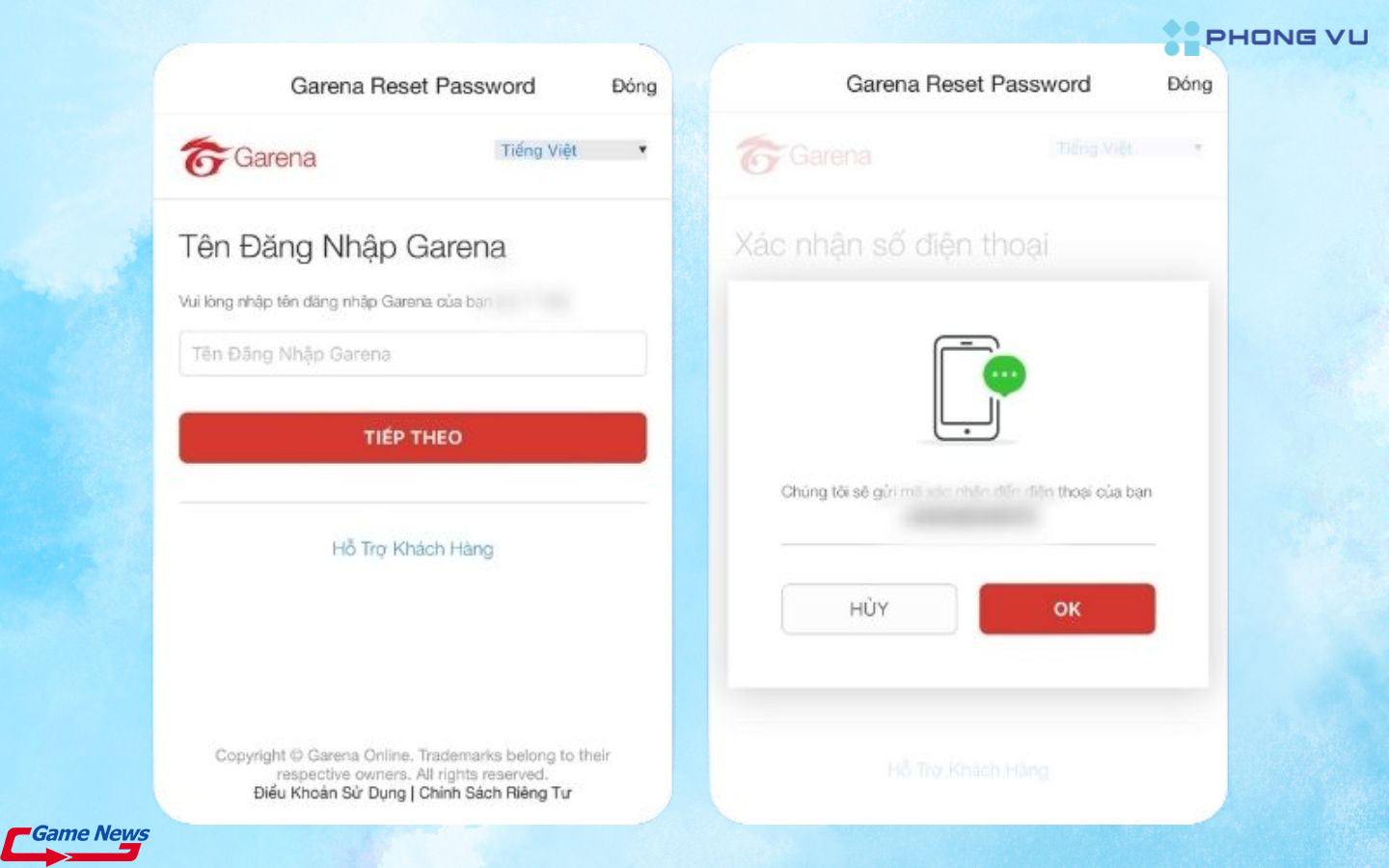 Cách đổi mật khẩu Liên Quân không cần số điện thoại