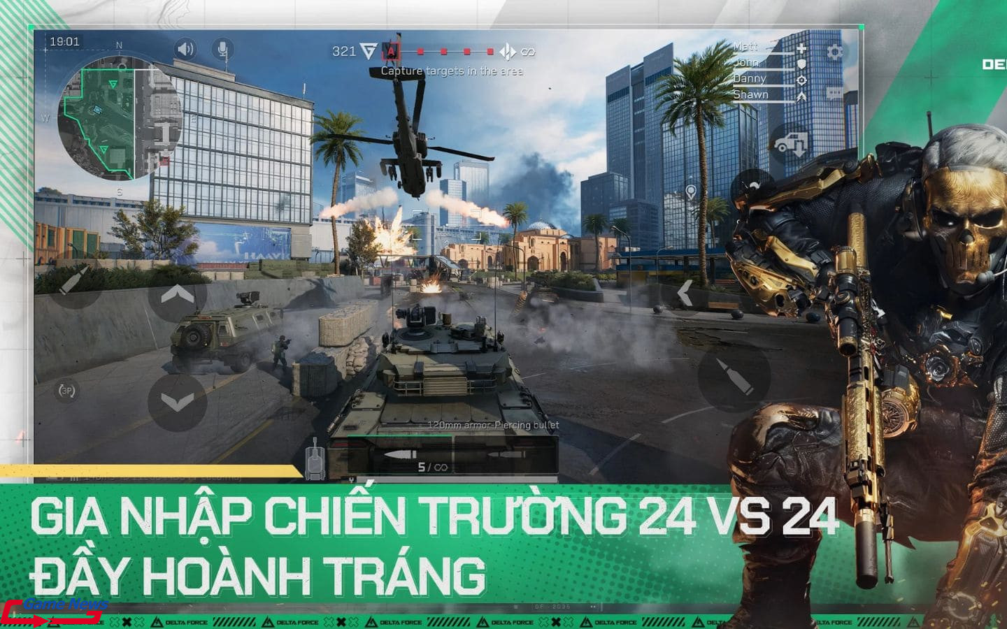 Hệ thống vũ khí trong Delta Force Mobile khá đa dạng