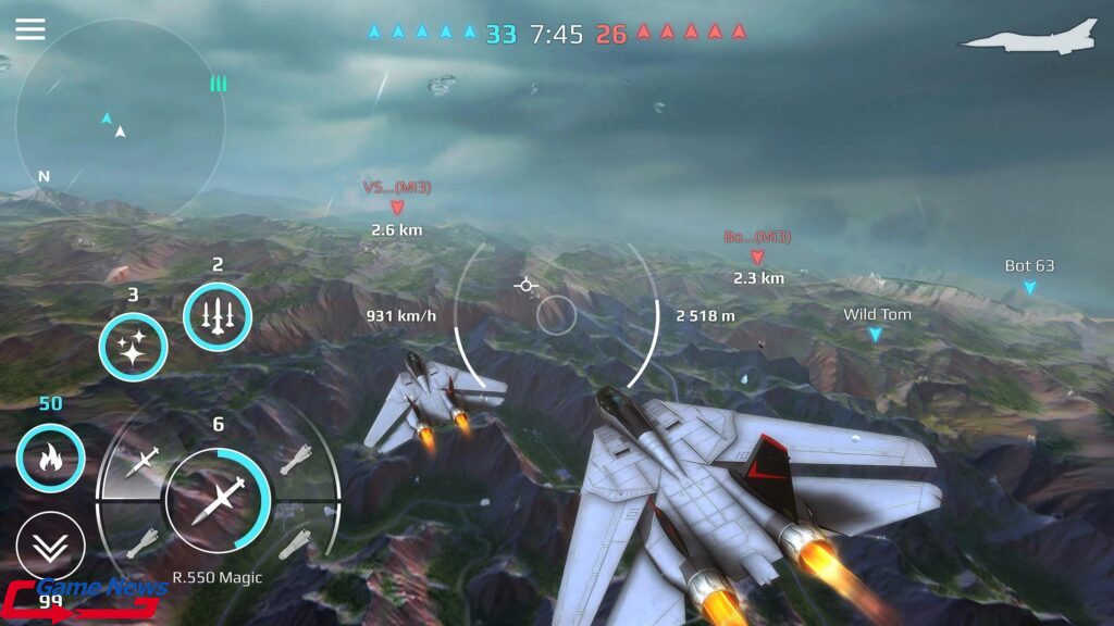 5 game mobile dành cho điện thoại Android có cấu hình mạnh mẽ 8 sky-combat