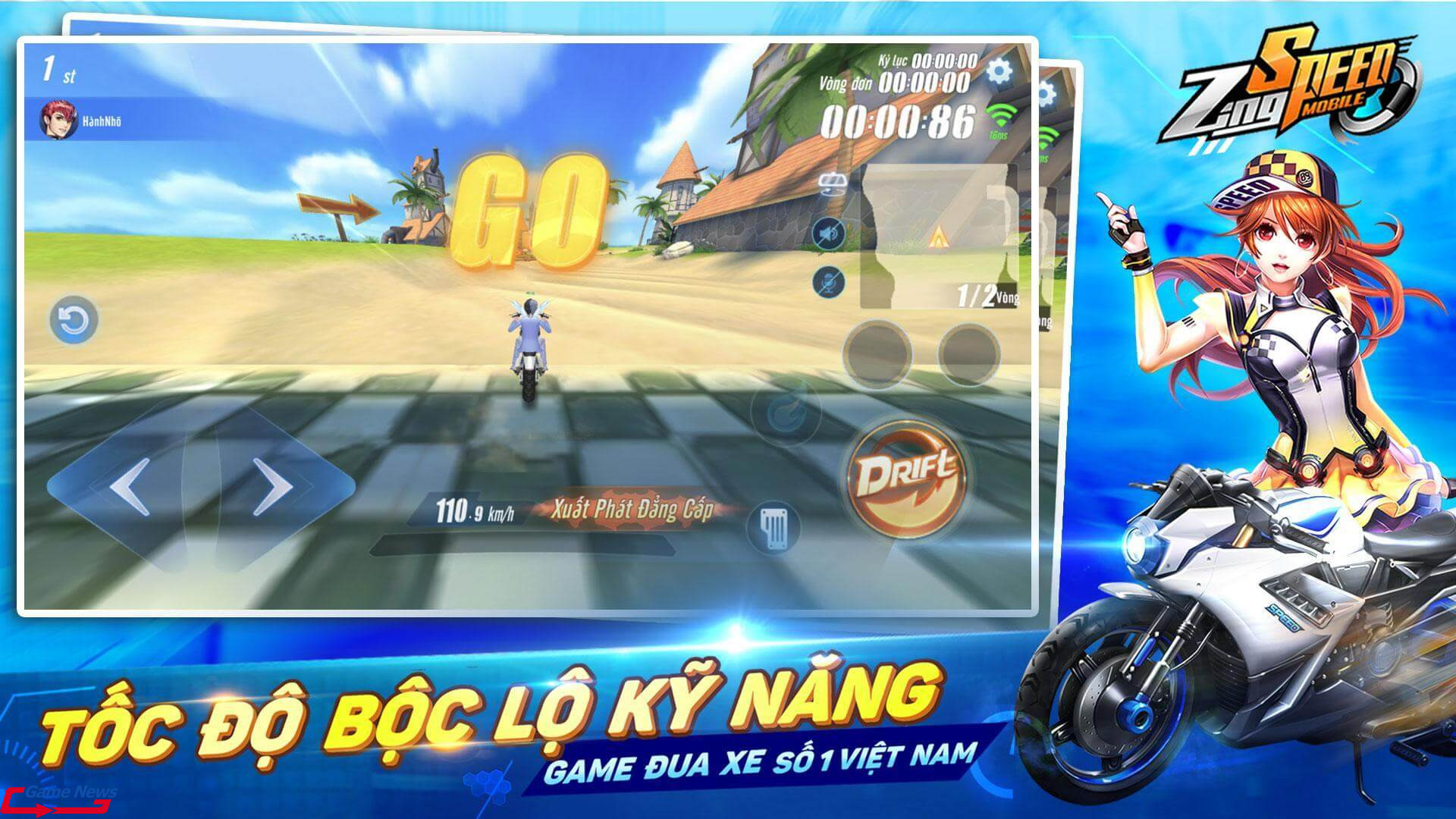 Trải nghiệm trò chơi đua xe Zing Speed đồ họa đỉnh 3D đỉnh cao