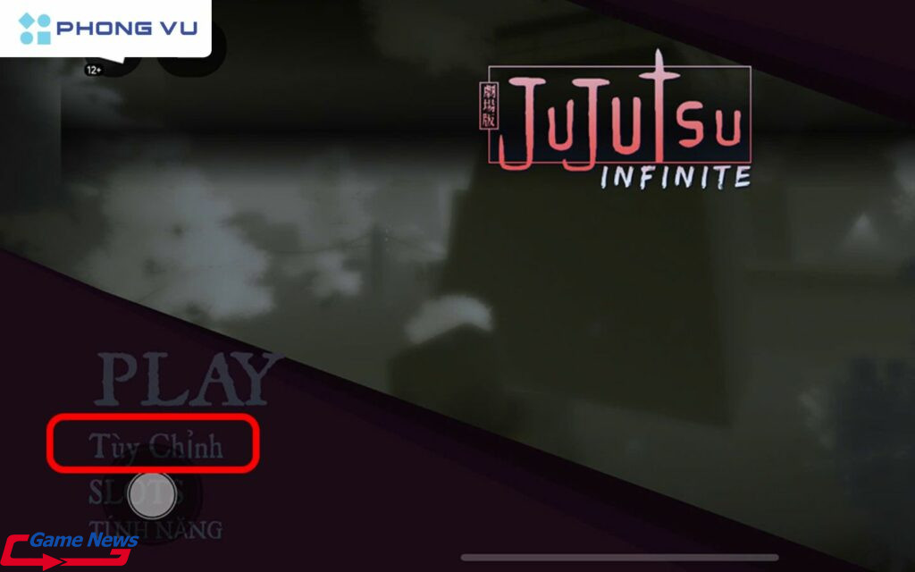 Trong giao diện chính, nhấn vào Tùy chỉnh