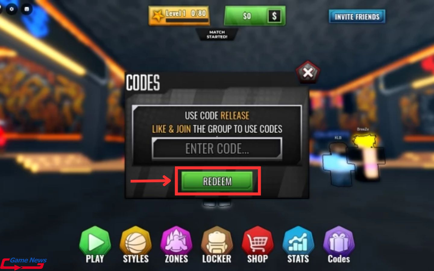 code basketball zero 6