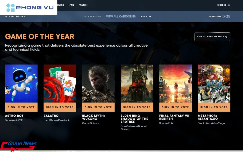 Black Myth: Wukong khó đạt danh hiệu Game of the Year 2024 2 Ban tổ chức đã xác nhận cho phép các bản DLC, remake, remaster, và Season Pass của những tựa game từng phát hành trước đây được tham gia tranh giải.