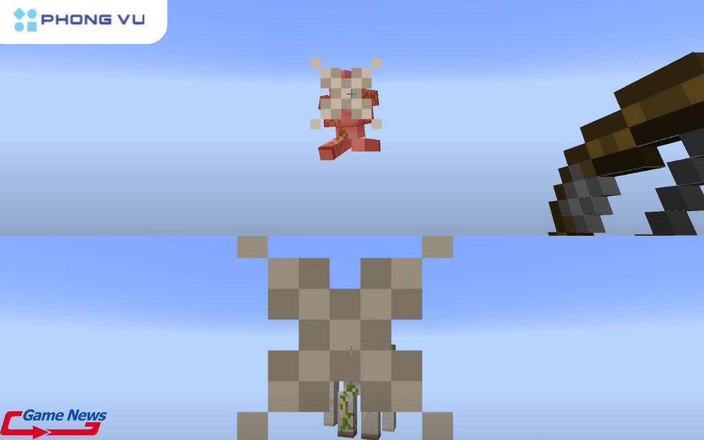 khi bạn spawn một mob ở khoảng cách 8.388.608 block, mob đó sẽ không nhận sát thương từ bất kỳ nguồn nào, trong khi mob ở dưới vẫn nhận sát thương như bình thường