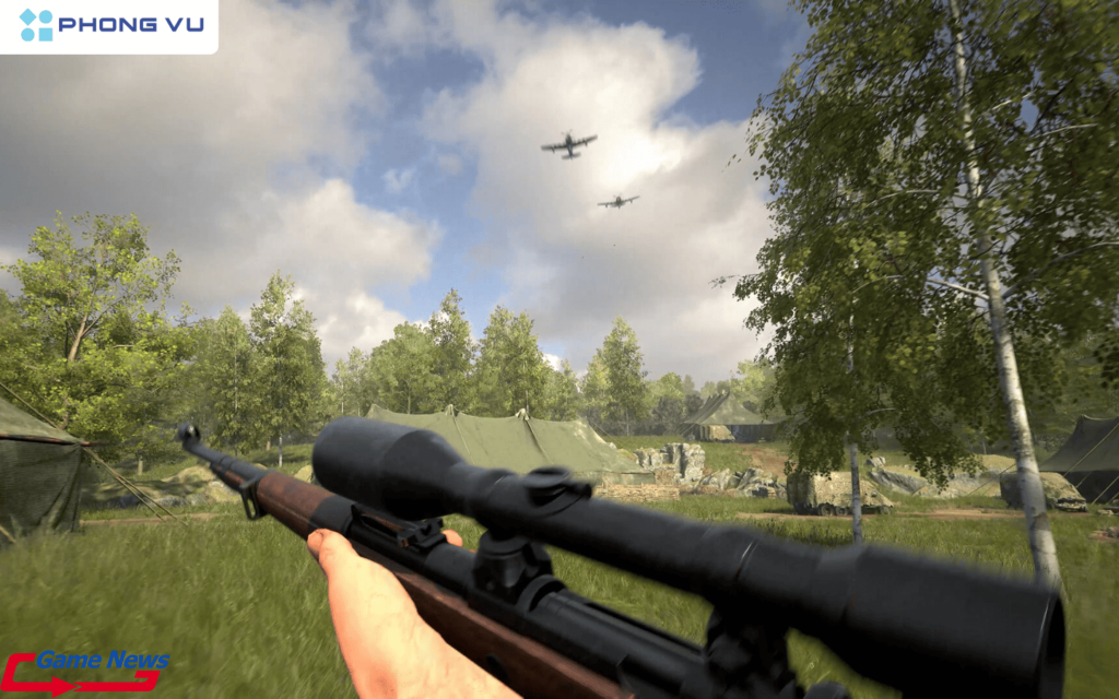 Hell Let Loose nổi bật với đồ họa chân thực và chi tiết, mang lại cho người chơi cảm giác như thực sự đang chiến đấu trên chiến trường Thế chiến II