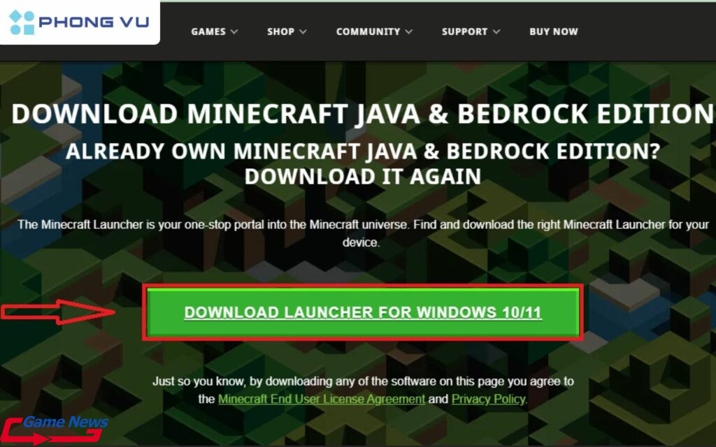 Hướng dẫn tải Minecraft 1.22 bản tiếng Việt miễn phí mới nhất 5 Tải Minecraft Launcher