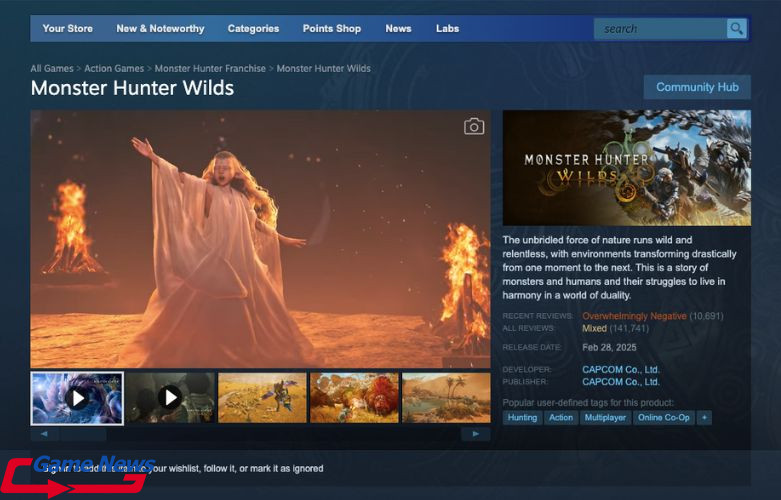 Từng được ca ngợi là bom tấn, tựa game bất ngờ nhận vô vàn đánh giá "Quá tiêu cực" trên Steam 2 Monster Hunter Wilds nhận hơn 10.000 lượt đánh giá "quá tiêu cực" trên Steam