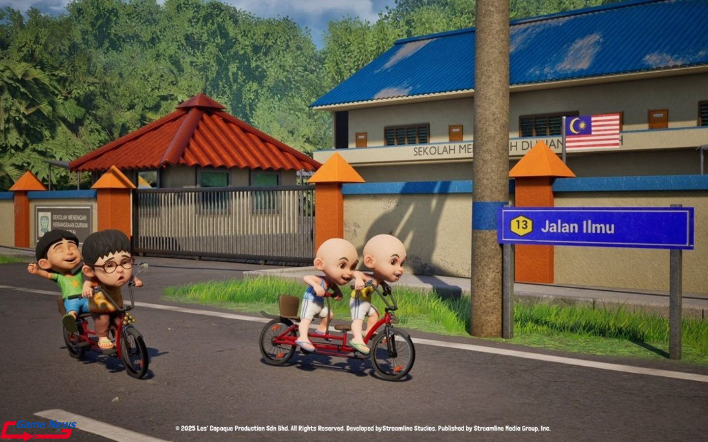Hoạt động đạp xe trong Upin & Ipin Universe