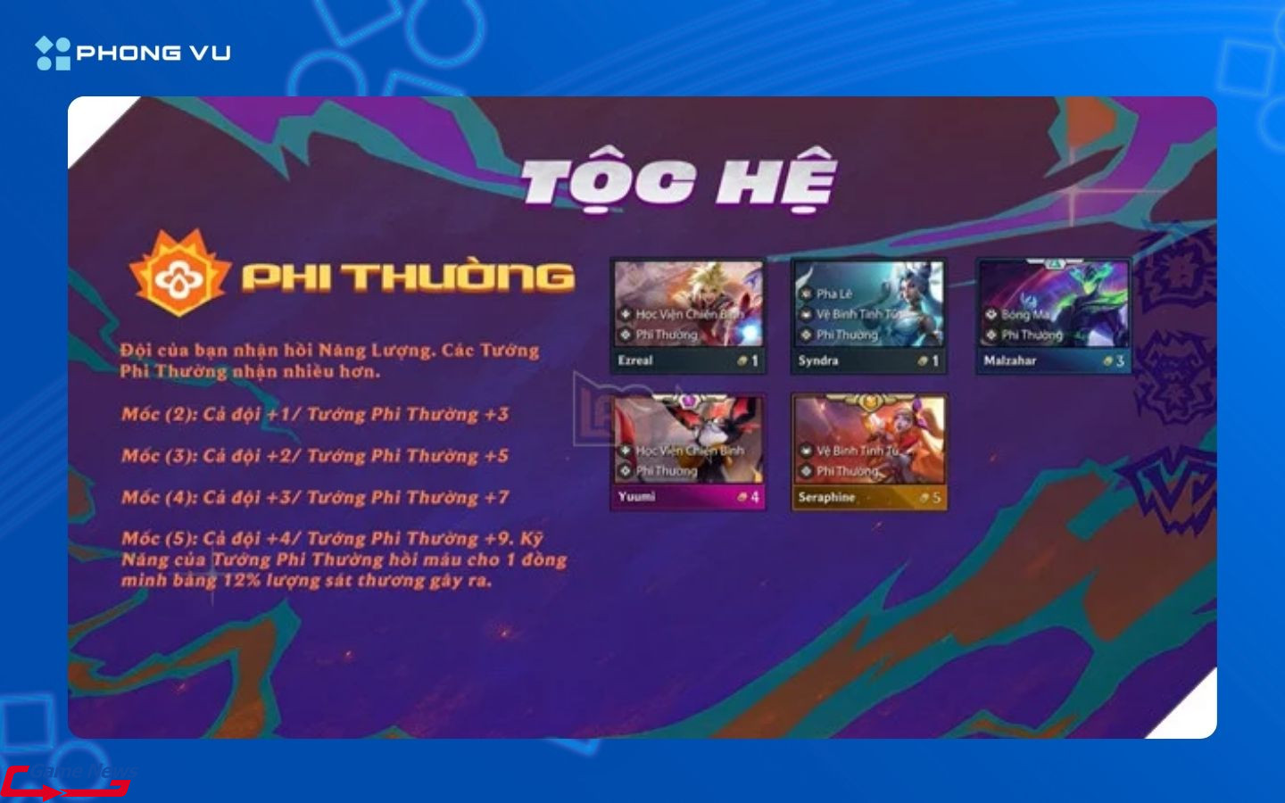 Khả năng hồi phục năng lượng cho phép tung kỹ năng liên tục