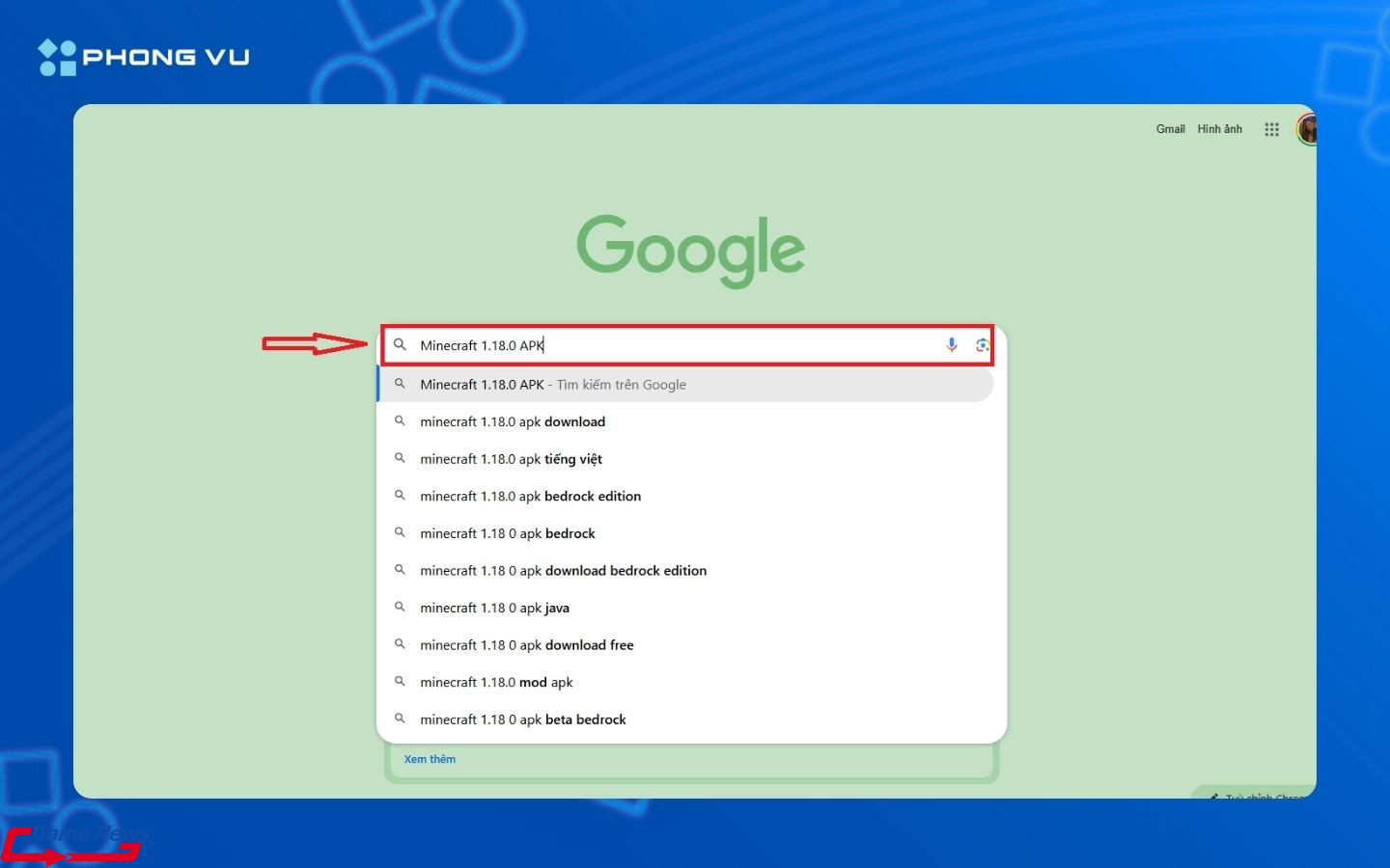 Tìm kiếm từ khóa Minecraft 1.18.0 APK