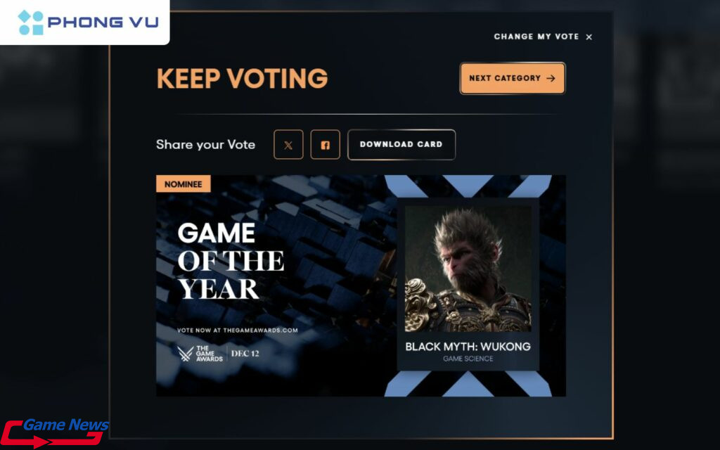 Black Myth: Wukong khó đạt danh hiệu Game of the Year 2024 1 Black Myth Wukong got 6