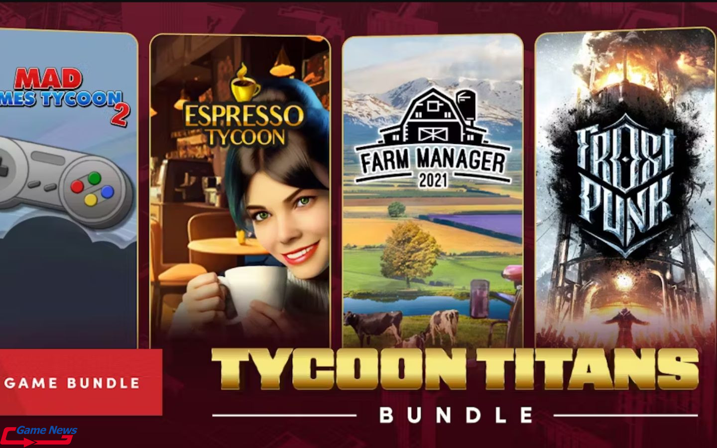 Gói Tycoon Titans Bundle trên Humble Bundle mang đến 7 tựa game mô phỏng quản lý đỉnh cao
