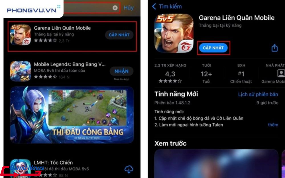 cập nhật tết liên quân