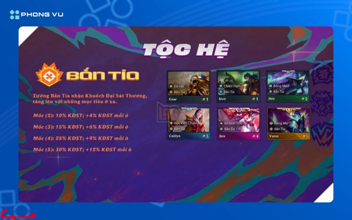 Lực lượng Bắn Tỉa gây sát thương cộng thêm theo khoảng cách