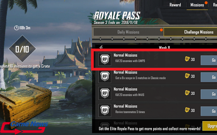 Các nhiệm vụ Royale Pass thường xuyên diễn ra và đem tới các phần thưởng quan trọng