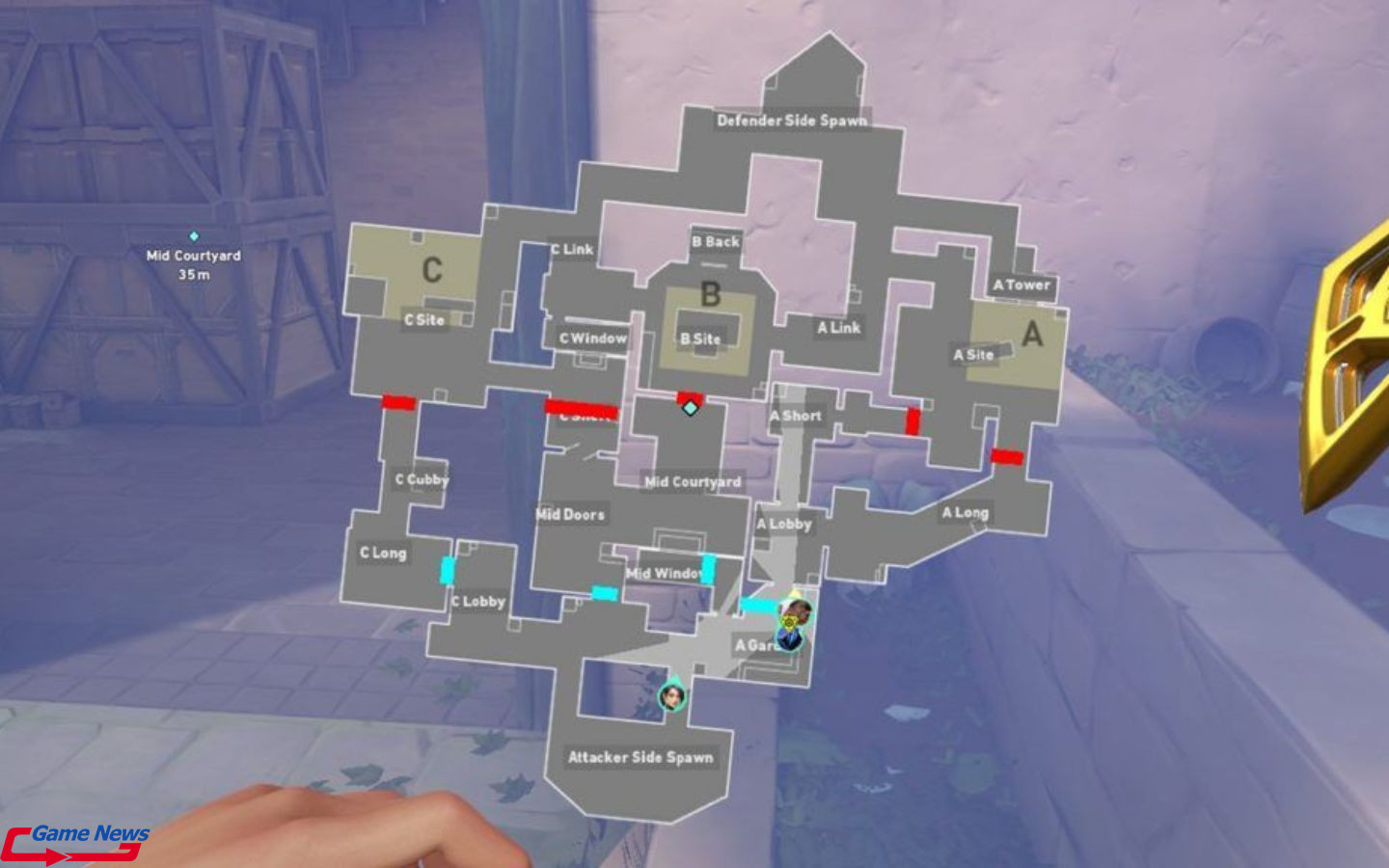 Minimap của game Valorant